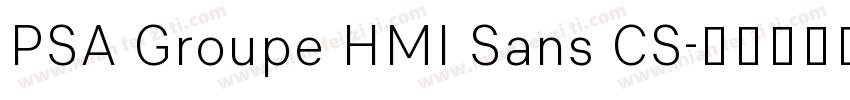 PSA Groupe HMI Sans CS字体转换